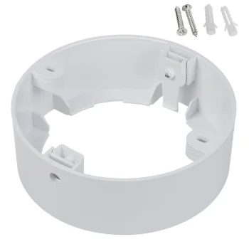 Maclean MCE376 R Surface Mount Adapter for 9W LED Panel, Round, 120x38mm, White