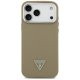 Guess Grained Triangle Logo MagSafe Phone Case Cover iPhone 17 Pro - brown