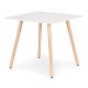 ModernHome Square Kitchen and Dining Table 80x80 cm, White