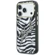 Karl Lagerfeld IML Signature Zebra Glitter MagSafe Case for iPhone 17/18 Pro Max - Gold