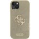 Guess iPhone 15 Case Perforated 4G Glitter, Gold