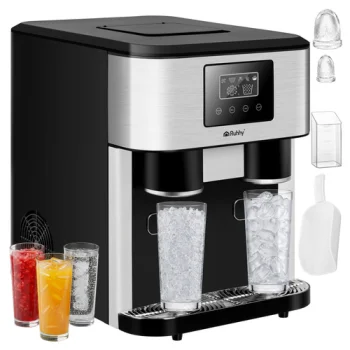 Ruhhy 3-in-1 Ice Maker with Crusher and Water Dispenser