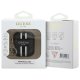 Guess AirPods 1 / 2 Case 4G Printed Stripes Charm, Black