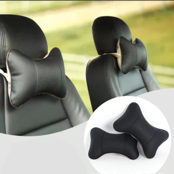 Car Headrest Pillows, 2 pcs, Black