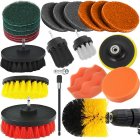 Set of Sponge Brush Nozzles for Polishing Cleaning, 23 pcs.
