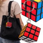 Mini Rubik's Cube Keychain 3x3 Educational Puzzle Toy, Multicolor
