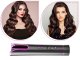 Cordless automatic hair curler with LCD display and ionization