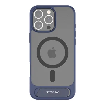 Torras Pstand Series Case for iPhone 16 Pro with Kickstand, Blue
