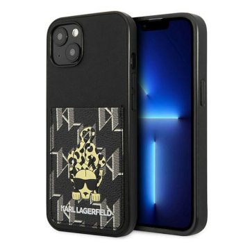 Apple iPhone 13 6.1" Karl Lagerfeld Karlimals Cardslot Case Cover, Black