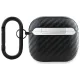 BMW Carbon Double Metal Logo Case for Apple AirPods 4, Black