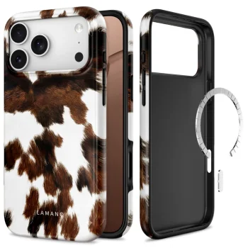 Tech-Protect Lamano MagSafe Case for iPhone 18 Pro Max / 17 Pro, Brown and White