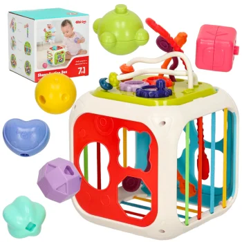 Bibi-inn 7-in-1 Activity Cube with Shape Sorter and Xylophone