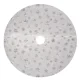 Ruhhy Christmas Tree Skirt Mat with Silver Stars, 90 cm, White/Silver