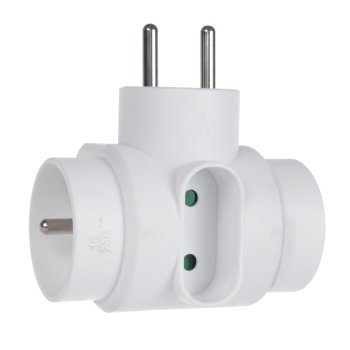 Maclean MCE213 Triple Socket, 2x16A, 1x6A, with Earth, White