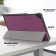Samsung Galaxy Tab A7 Lite (SM-T220/T225) Tri-fold Stand PU Leather Case Cover, Purple