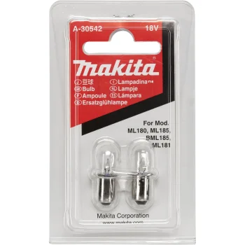 Makita A-30542 18V Bulbs for Battery Flashlights, 2 Pack