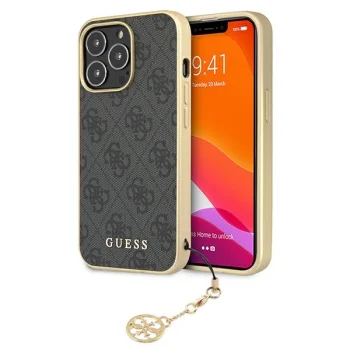 Guess 4G Charms Case for iPhone 13 Pro Max, Grey