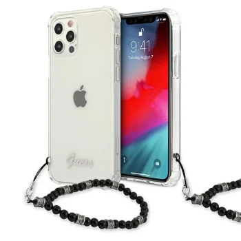 Guess iPhone 12 / 12 Pro Case Pearl Collection, Transparent