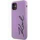Karl Lagerfeld iPhone 11 / XR Case Silicone Signature, Purple