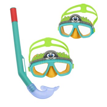 Kids snorkel set with mask and snorkel, Bestway 24059, turquoise