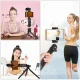 Smartphone Video Rig with LED Light, Flexible Tripod, Holder and Mic