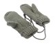 Mittens with Fleece Lining, Gray
