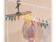 Compact Hanging Laundry Drying Rack with 12 Pegs