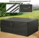 Garden Furniture Cover 242x160x100 cm, Black