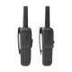 Alecto FR200BK Walkie-Talkie Set, 2-Pack, 10 km Range, PMR446, Black