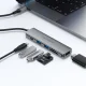 Acefast J18 USB-C 6-in-1 Hub (HDMI 4K, PD 90W), Gray
