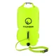 4Fizjo TSUNAMI Inflatable Swim Buoy with Dry Bag, 36L, Yellow