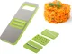 4-in-1 Vegetable Grater and Slicer with 4 Blades and Magnet, Green