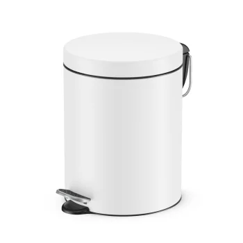 Hailo Selekta S 5L Pedal Bin, Matt White