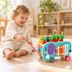 ECOTOYS Wooden Activity Center Elephant 8-in-1 with Sorter and Xylophone