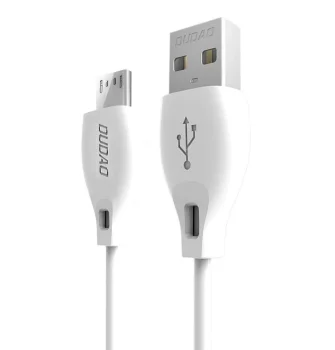 Dudao L4M USB-A to MicroUSB 2.4 A Cable 1m, White