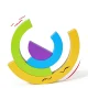 Bakalu Wooden Logic Game & Rainbow Unicorn Sorter