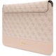 Чехол Guess 4G Stripe Metal Logo для ноутбука до 14\", розовый
