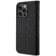 Karl Lagerfeld iPhone 14 Pro Wallet Case Saffiano Monogram, Black