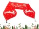 Christmas Table Runner with Reindeer, 205x35 cm, Red