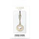 Guess Phone Strap Heart Diamond Charm with Rhinestones, Gold
