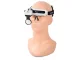 Head Magnifier with 2 LED Lights and 8 Interchangeable Lenses (up to 28x), Black/White