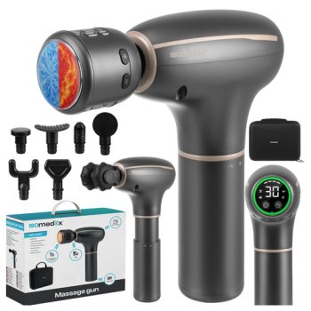 Isomedix Massage Gun with 7 Heads and Hot/Cold Function