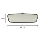 Wide-Angle Car Rearview Mirror with Suction Cup KX7655, Black