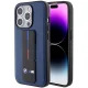 BMW iPhone 15 Pro Case M Grip Stand Bicolor, Navy Blue