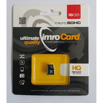 MicroSDHC Memory Card Imro 16GB Class 6, Black
