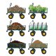 Carruzzo Garden Transport Cart with 4 Wheels