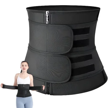 Neoprene Slimming Belt for Abdomen and Back Support XL, Black
