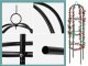Garden Pergola Flower Support Column Arch for Climbing Plants, 190cm
