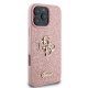 Guess Fixed Glitter Big 4G case for iPhone 16 Pro - pink