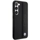 Samsung Galaxy S23 (SM-S911) BMW Leather Textured & Stripe Case Cover (BMHCS23S22RDPK), Black